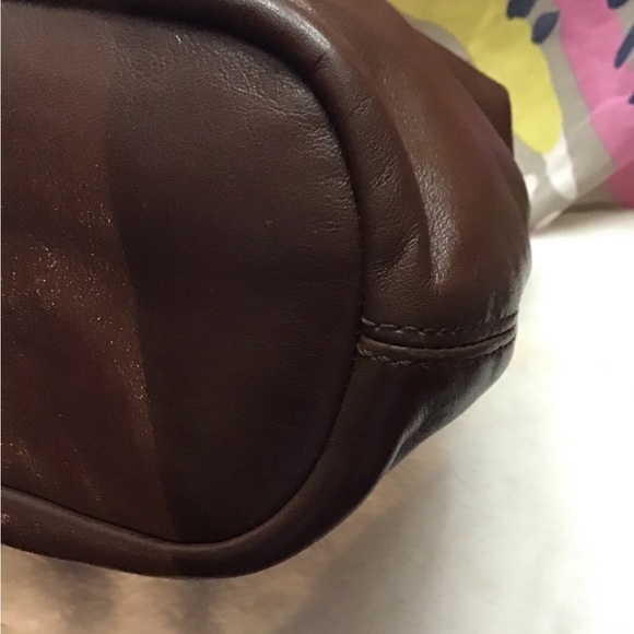 Coach Madison Sophia Dark Brown  Leather Satchel - Picture 7 of 16